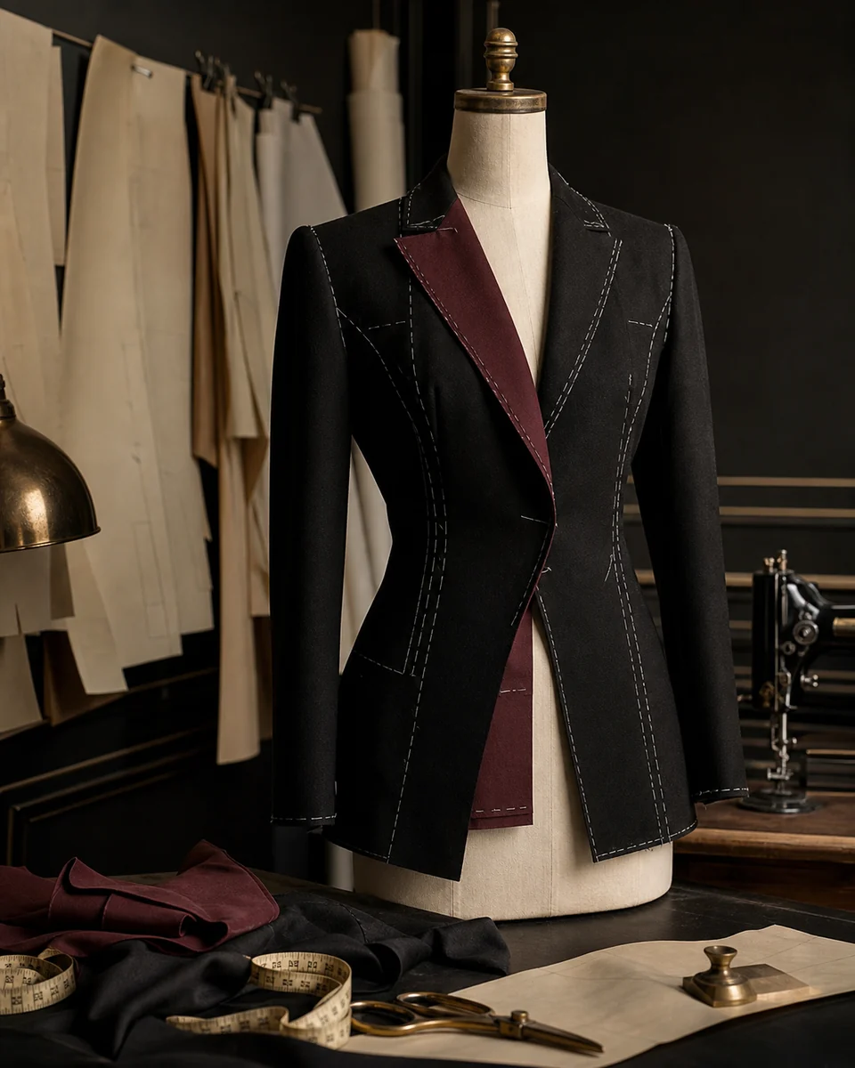 Original tailored womenswear atelier visualization