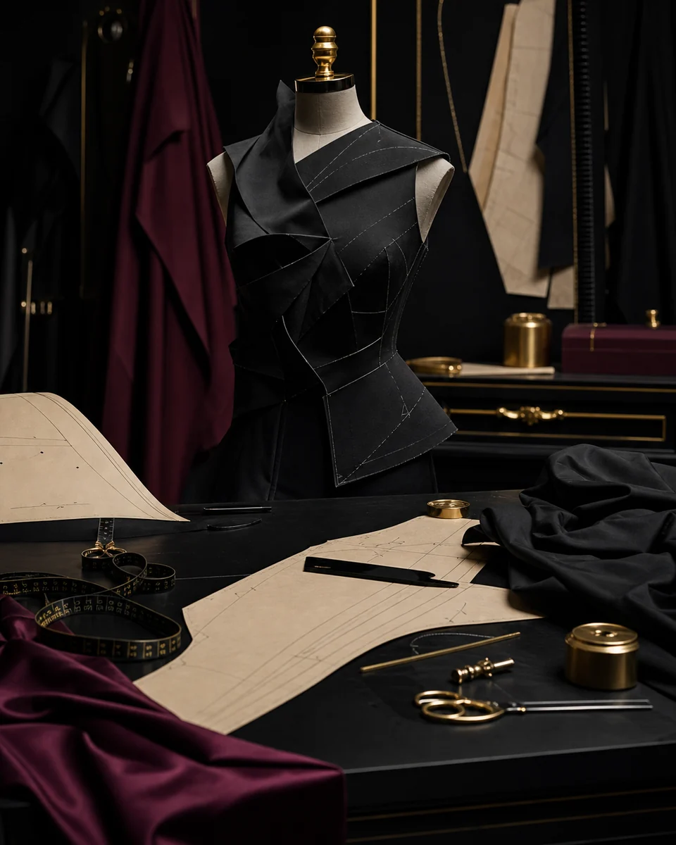 Original architectural atelier garment visualization