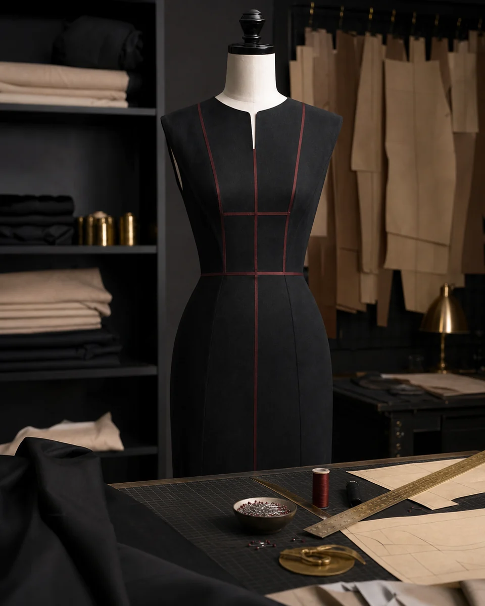Original minimal dress fitting visualization